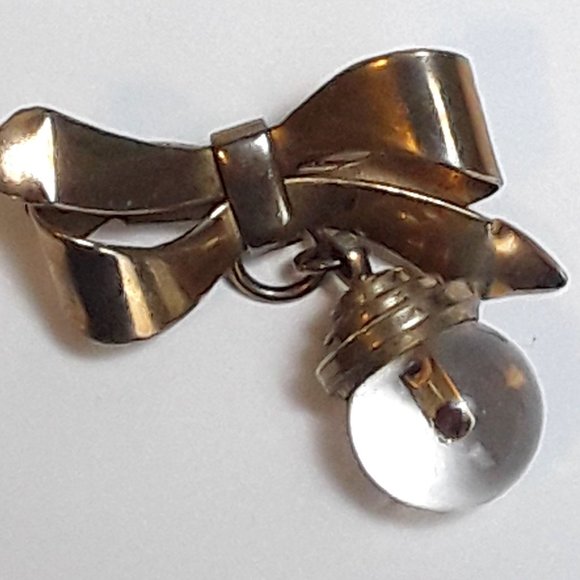 Vintage 60s Assorted Scatter Pins, Locket, Necklace, Mustard Seed, Name pin - Picture 3 of 9